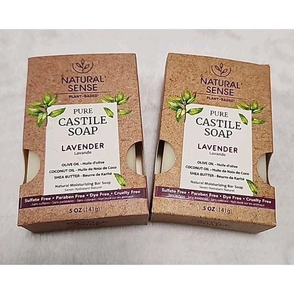 Natural Sense Pure Castile Soap Lavender W/Olive Oil Coconut Oil & Shea Butter-2